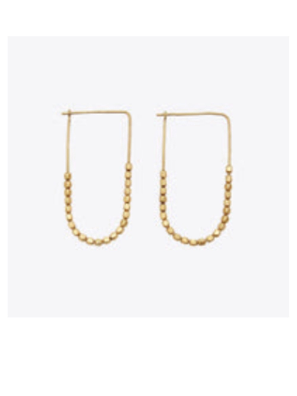 Nisolo Tiny Brass Bead Earrings